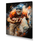 Football Gridiron Rhythms I - Football Canvas Wall Art