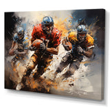 Football Gridiron Symphony I - Football Canvas Wall Art