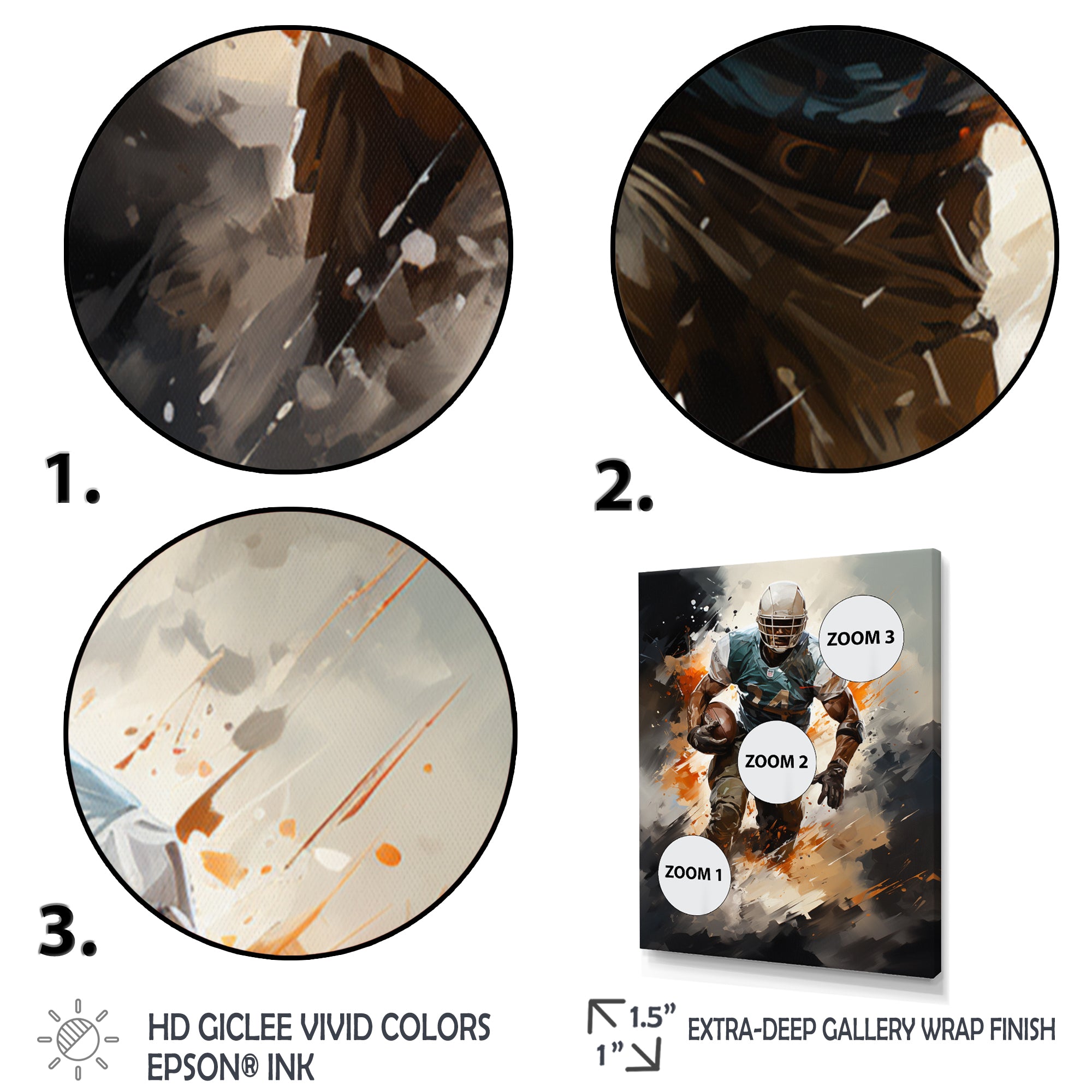 Football Rapid Field - Football Canvas Wall Art