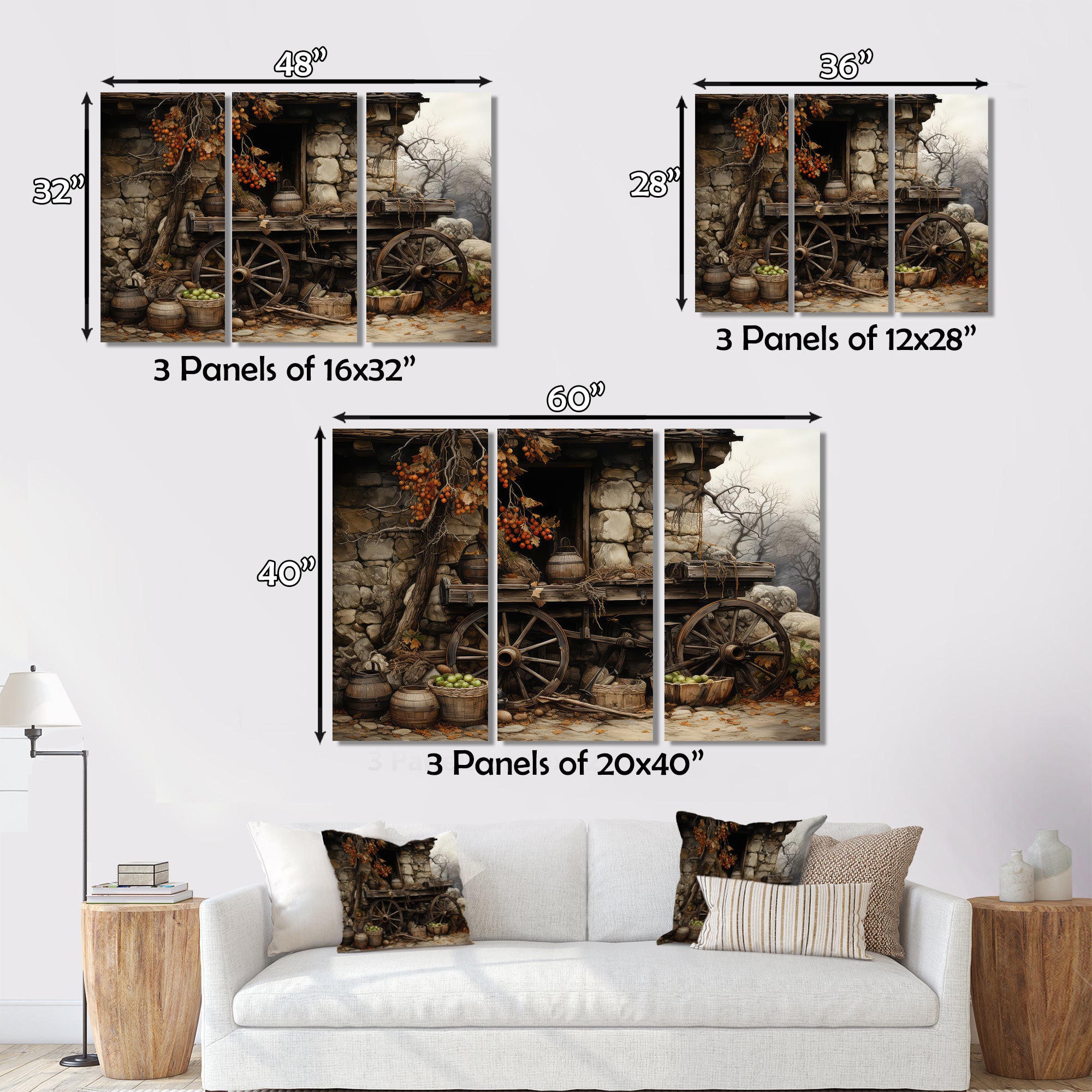 Old Cart  Chronicles - Old American Cart Canvas Wall Art