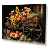 Old Cart  Harvest - Old American Cart Canvas Wall Art