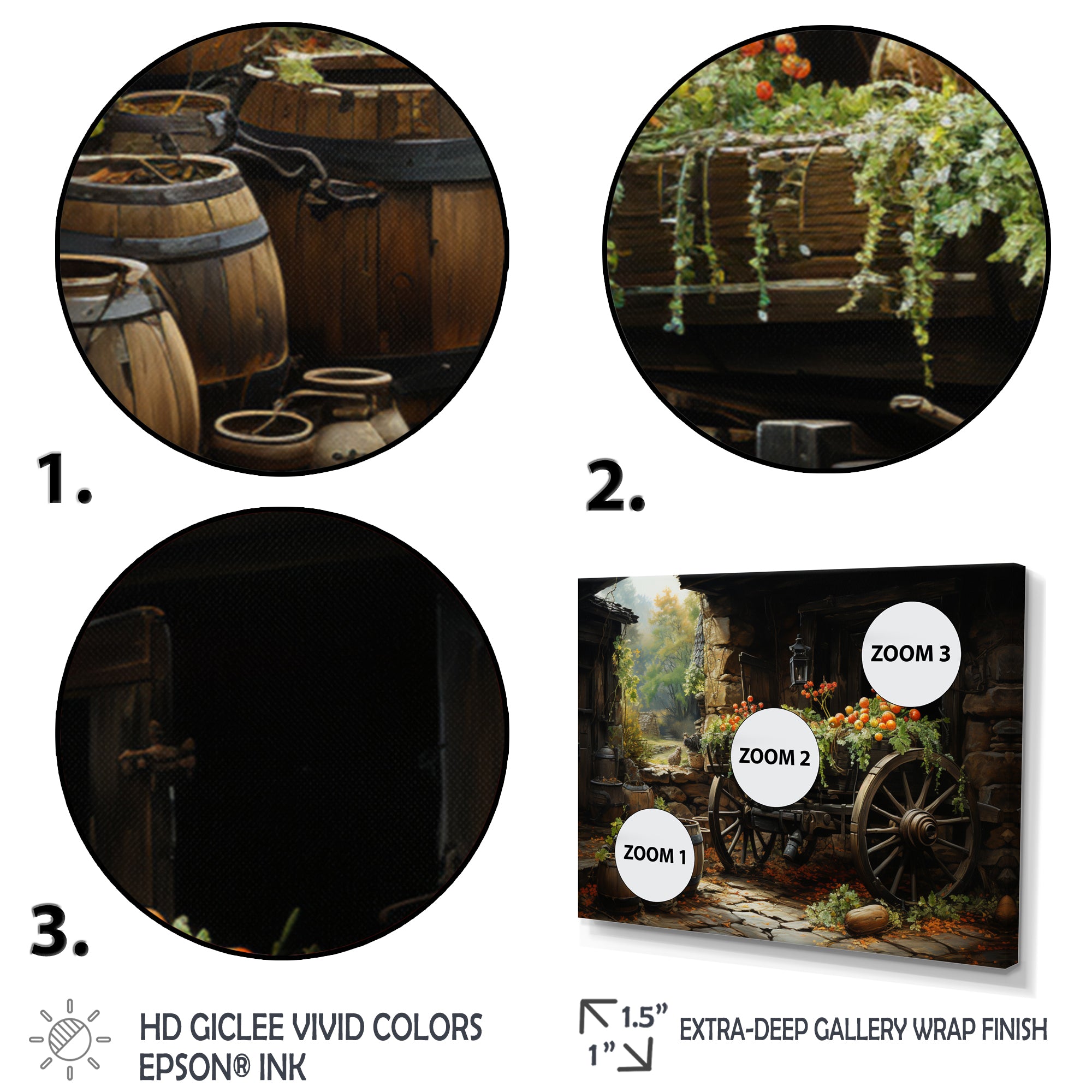 Old Cart  Legacy - Old American Cart Canvas Wall Art