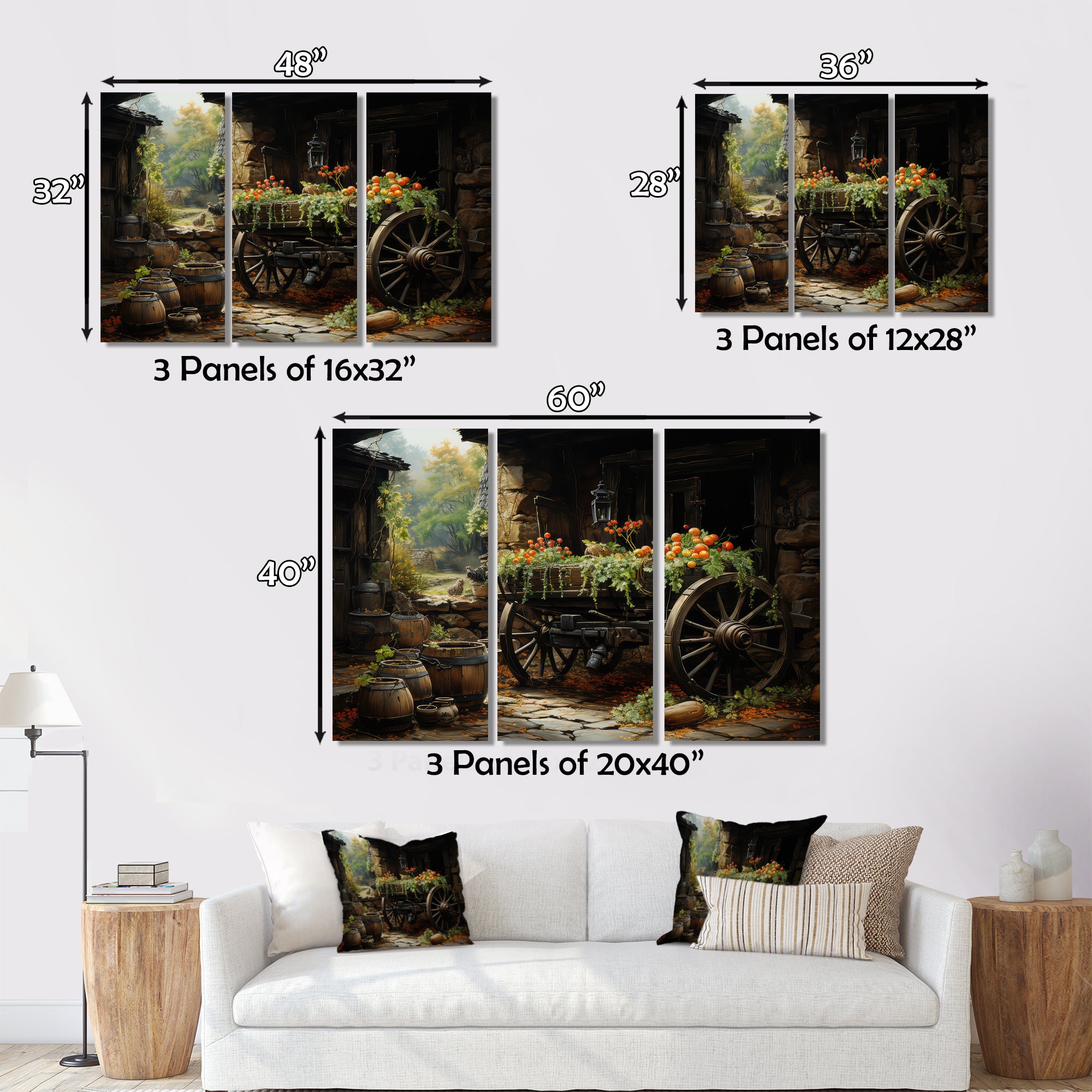 Old Cart  Legacy - Old American Cart Canvas Wall Art