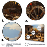 Brown Old Cart  Legacy I - Old American Cart Canvas Wall Art