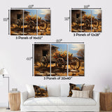 Brown Old Cart  Legacy I - Old American Cart Canvas Wall Art