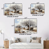 White Old Cart  Legacy - Old American Cart Canvas Wall Art