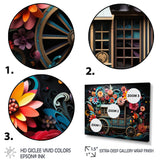 Teal Old Cart  Of Dream - Old American Cart Canvas Wall Art