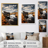 Yellow Old Cart Country Heritage - Old American Cart Canvas Wall Art