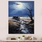 Grey Old Cart Forgotten Journey - Old American Cart Canvas Wall Art
