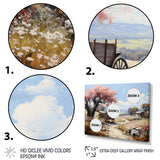 Pink Old Cart Vintage Charm - Old American Cart Canvas Wall Art