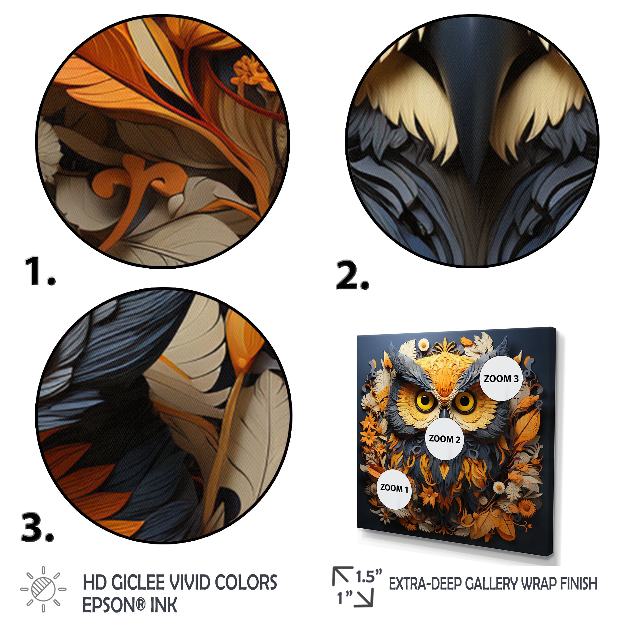 Yellow Owl Wise Owl Papercut - Owl Wall Decor