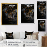 Black White Panther Eyes Of Intensity - Panther Wall Decor
