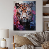 White Pink Panther Surreal Shadows Watercolor - White Panther Wall Art