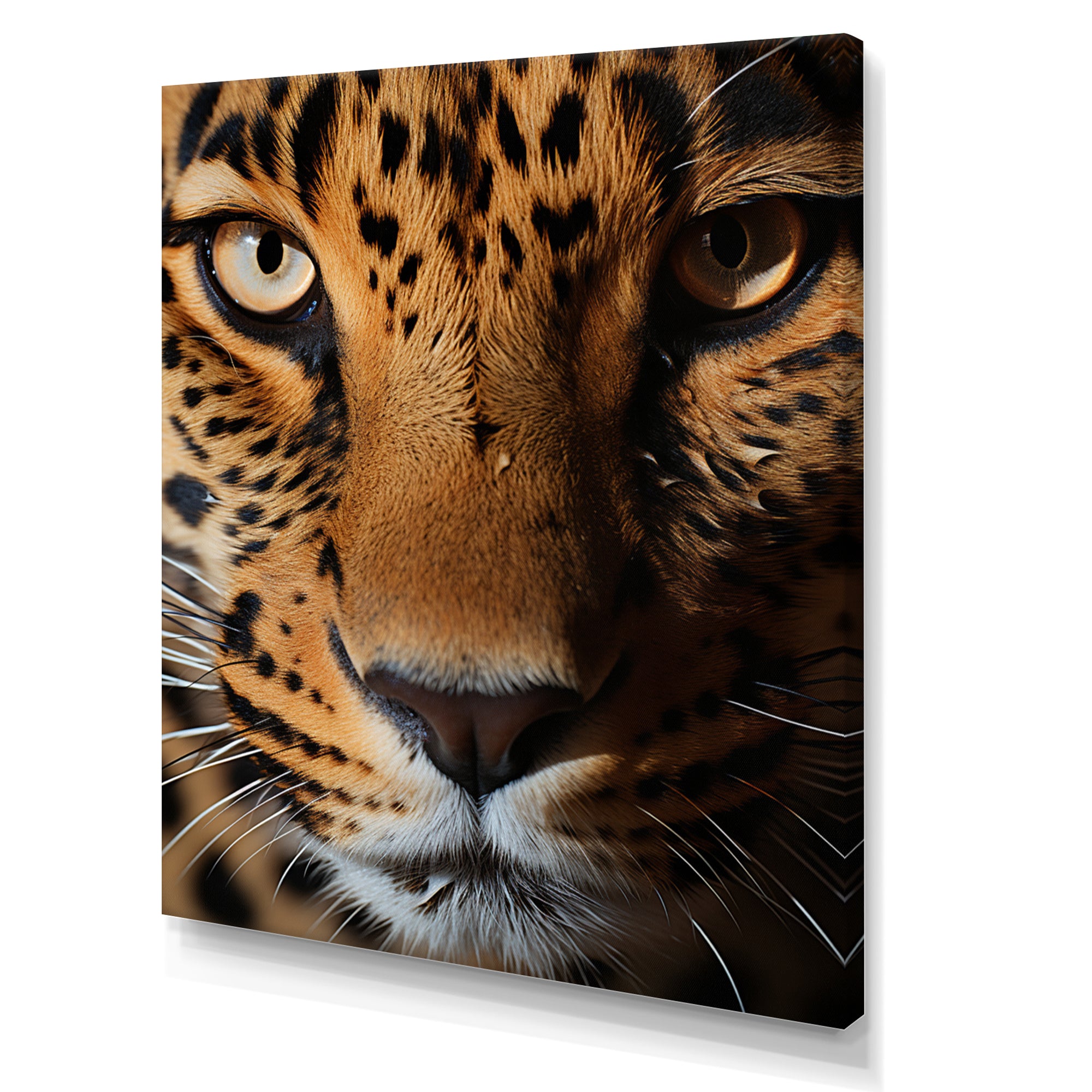 Brown Leopard Textures Of Strength - Panther Home Decor Art