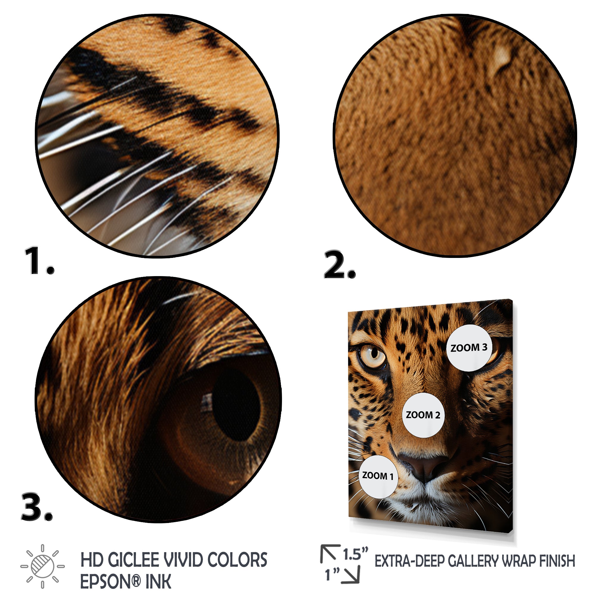 Brown Leopard Textures Of Strength - Panther Home Decor Art