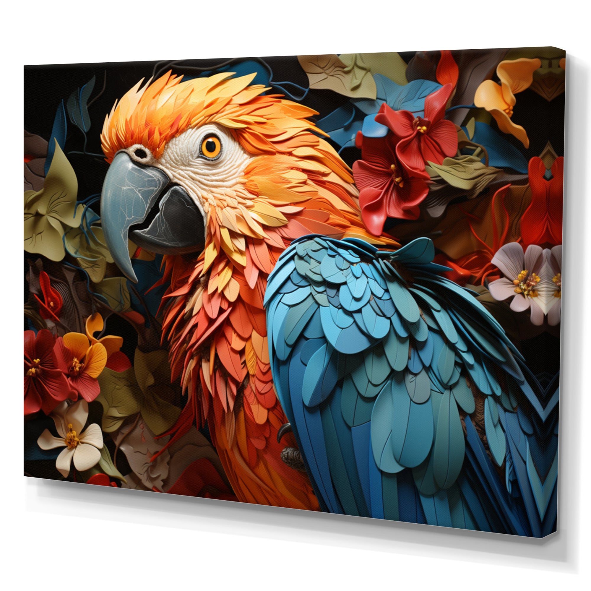 Red Parrot Parrots Parade - Parrot Wall Art Prints