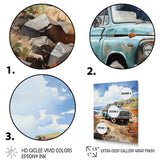 Pickup Truck Coastal Harmony - Pickup Truck Canvas Wall Art