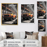 Pickup Truck Construction Chronicles I - Pickup Truck Canvas Wall Art