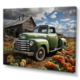Pickup Truck Country Charm I - Pickup Truck Canvas Wall Art