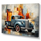 Pickup Truck Geometric Abstraction I - Pickup Truck Canvas Wall Art
