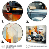 Pickup Truck Geometric Abstraction I - Pickup Truck Canvas Wall Art