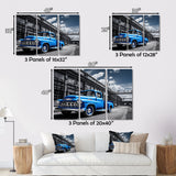 Blow Pickup Truck Industrial Drive - Pickup Truck Canvas Wall Art