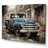 Pickup Truck Industrial Elegance - Pickup Truck Canvas Wall Art