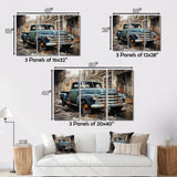 Pickup Truck Industrial Elegance - Pickup Truck Canvas Wall Art