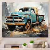 Vintage Pickup Truck - Pickup Truck Canvas Wall Art