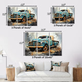 Vintage Pickup Truck - Pickup Truck Canvas Wall Art