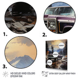 Pickup Truck Mountain Majesty - Pickup Truck Canvas Wall Art