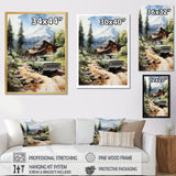 Pickup Truck Mountain Retreat - Pickup Truck Canvas Wall Art