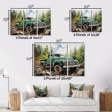Pickup Truck Offroad Adventures I - Pickup Truck Canvas Wall Art