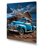 Pickup Truck Roadside Nostalgia - Pickup Truck Canvas Wall Art