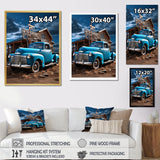 Pickup Truck Roadside Nostalgia - Pickup Truck Canvas Wall Art