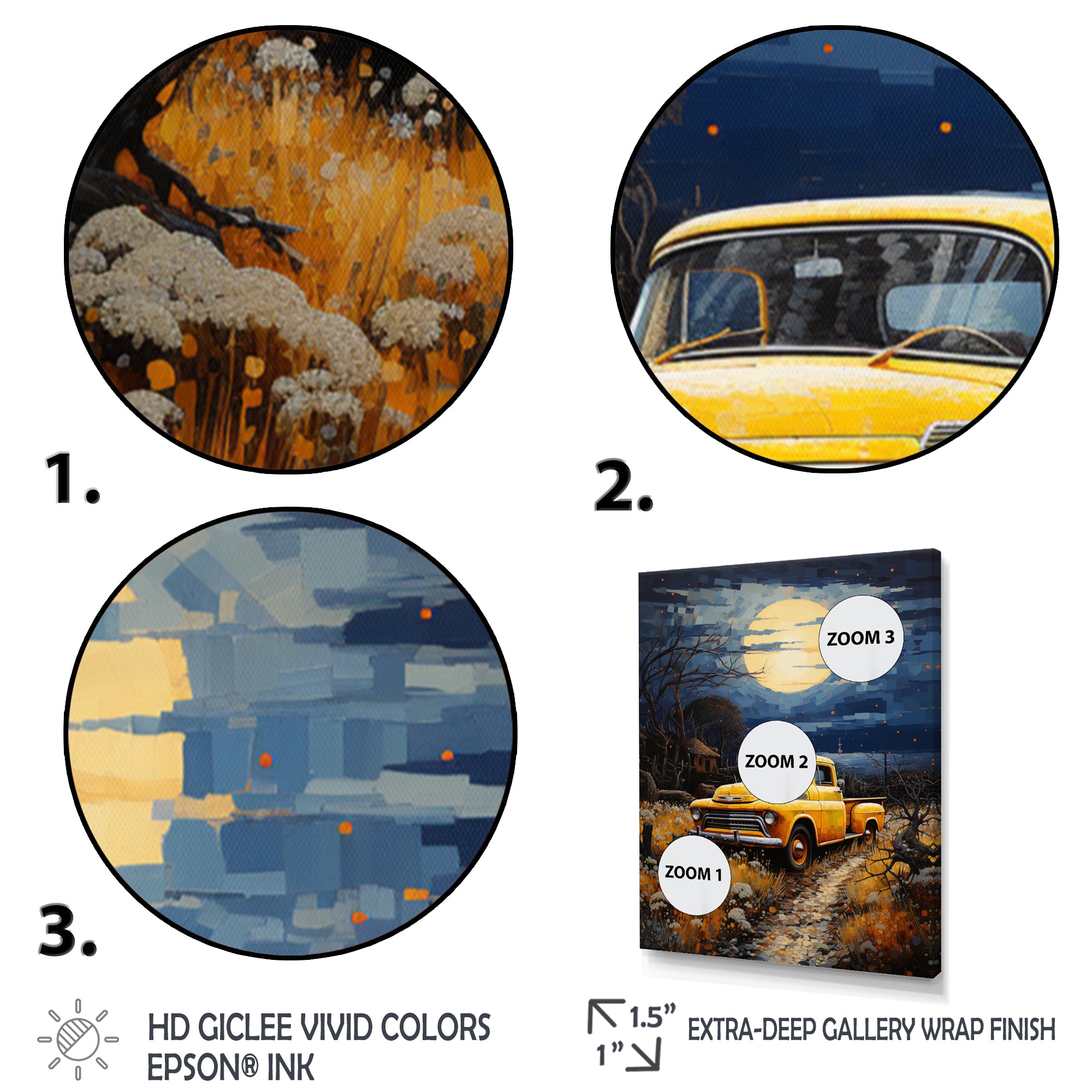 Pickup Truck Rustic Rides I - Pickup Truck Canvas Wall Art