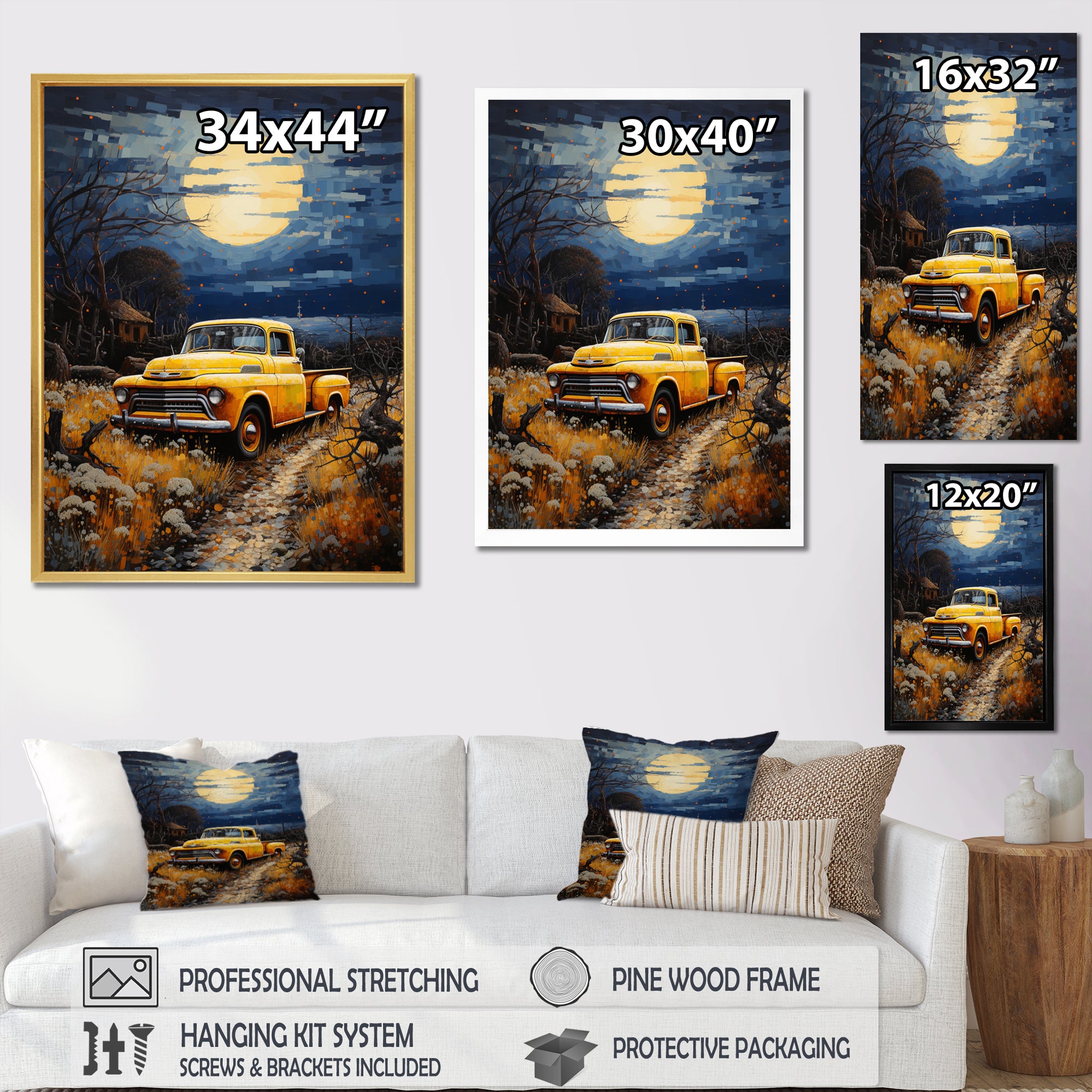 Pickup Truck Rustic Rides I - Pickup Truck Canvas Wall Art