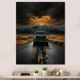 Pickup Truck The Road - Pickup Truck Canvas Wall Art