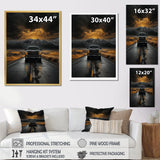 Pickup Truck The Road - Pickup Truck Canvas Wall Art