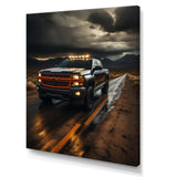 Pickup Truck By The Storm - Pickup Truck Canvas Wall Art