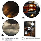 Pickup Truck By The Storm - Pickup Truck Canvas Wall Art