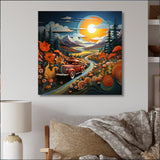 Pickup Truck Vintage Road I - Pickup Truck Canvas Wall Art