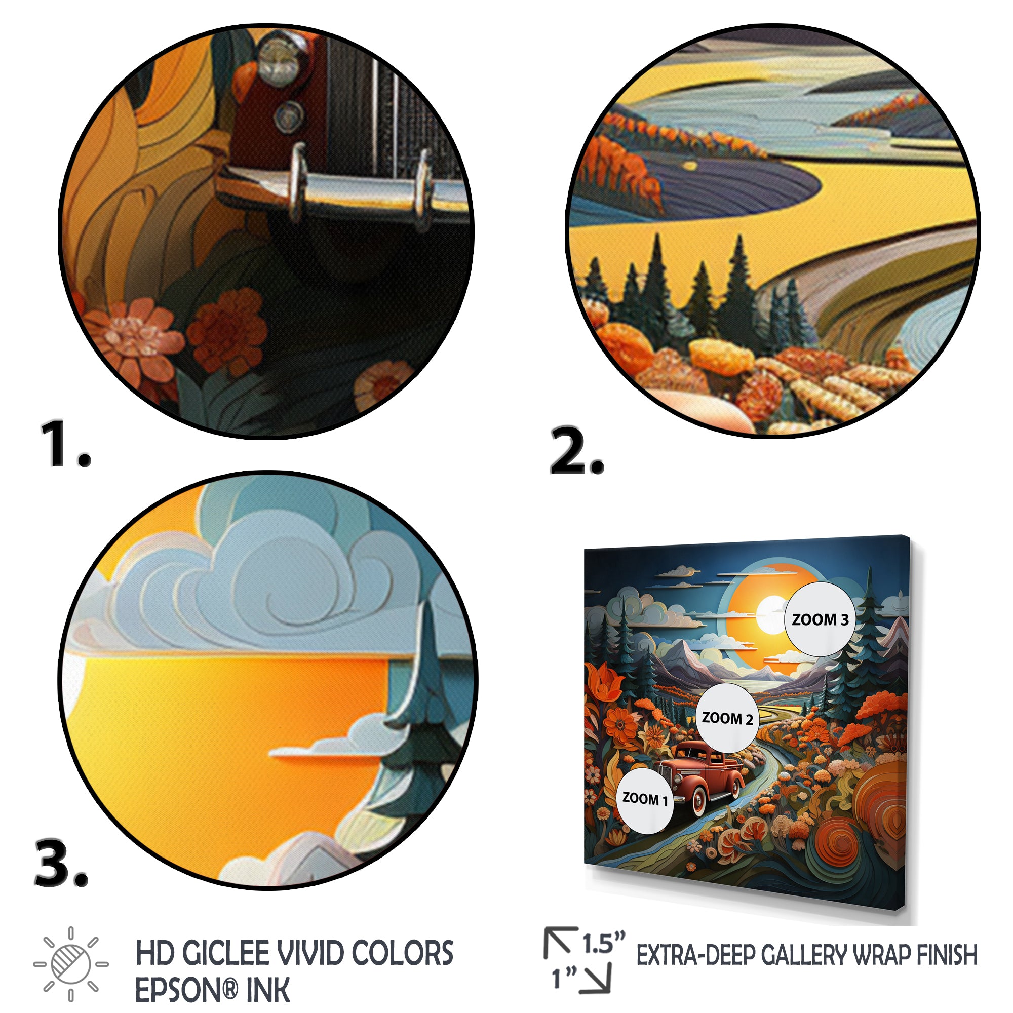 Pickup Truck Vintage Road I - Pickup Truck Canvas Wall Art