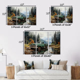 Pickup Truck Tranquil Lakeside I - Pickup Truck Canvas Wall Art