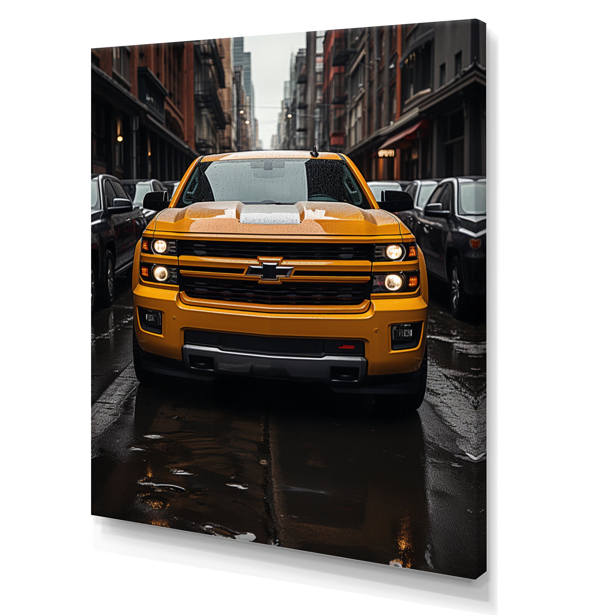 Pickup Truck Transportation Chronicles I - Pickup Truck Canvas Wall Art