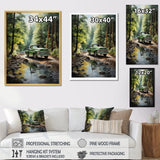 Pickup Truck Whispering Forest I - Pickup Truck Canvas Wall Art
