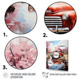 Red Pickup Truck Whispers Of - Pickup Truck Canvas Wall Art