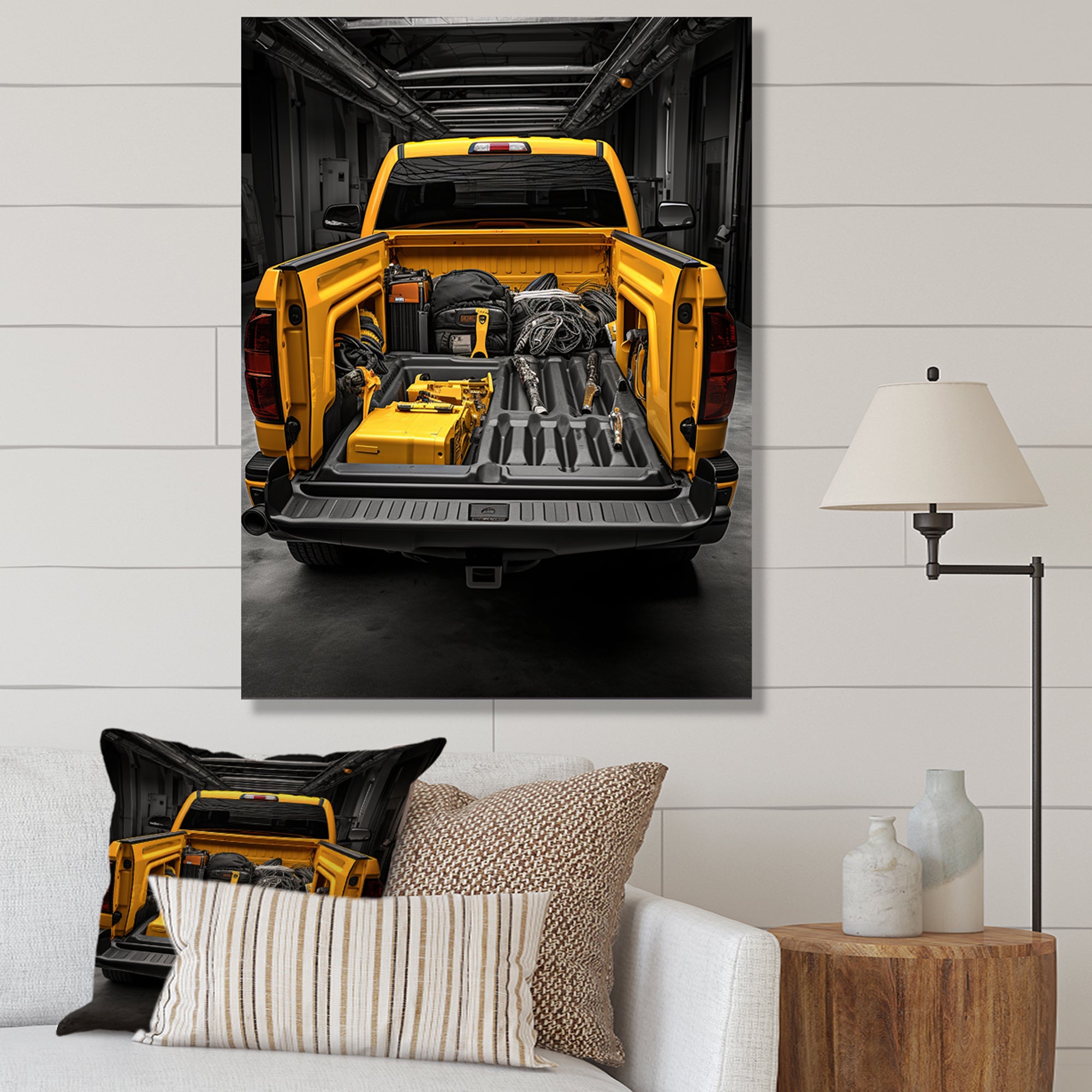 Pickup Truck Ready For Work - Pickup Truck Canvas Wall Art
