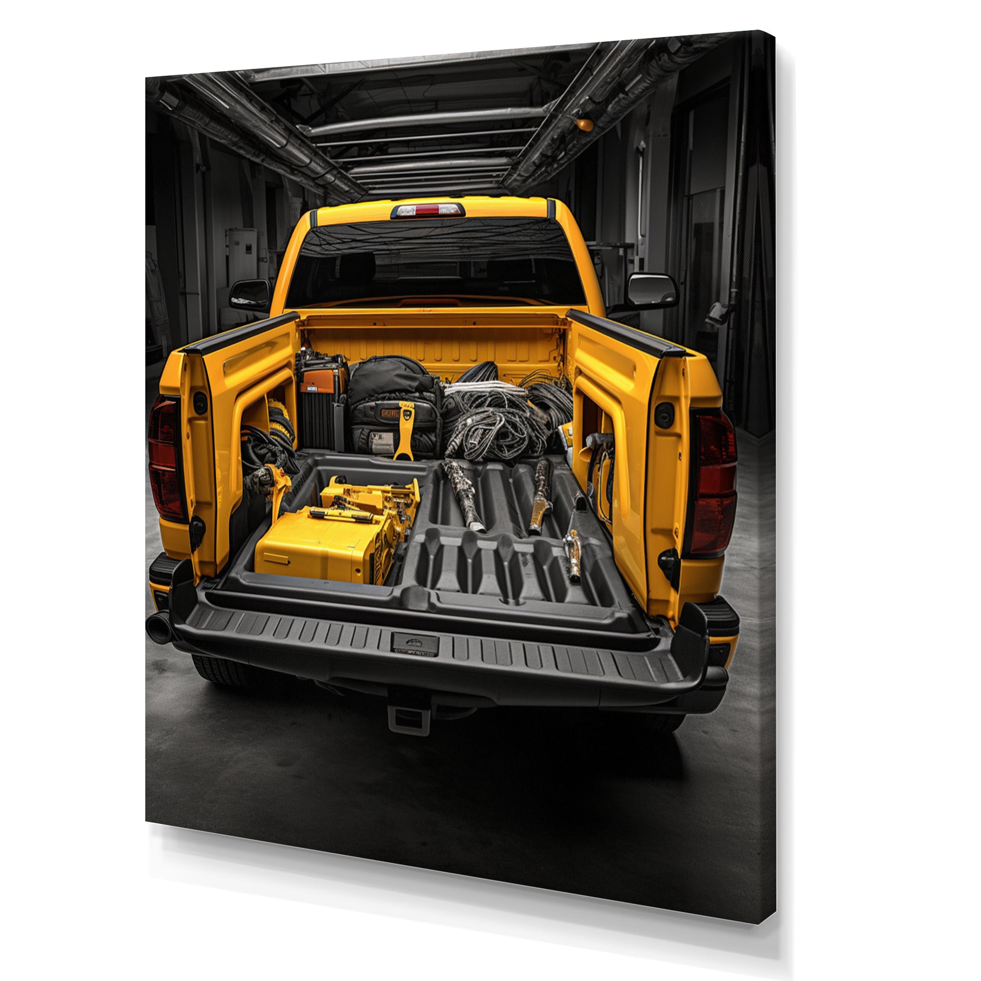 Pickup Truck Ready For Work - Pickup Truck Canvas Wall Art