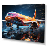 Colorful Plane In Translucent Ascension - Plane Canvas Wall Art